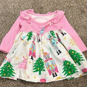 Eleanor Rose Pink and White Nutcracker Dress